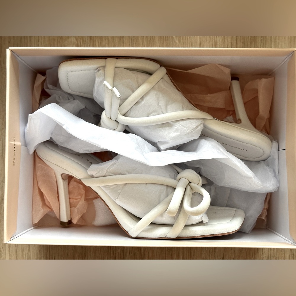Loeffler Randall Margi Optic White Bow Heel
